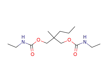 Molecular Structure of 25648-66-2 (Bis(N-ethylcarbamic acid)2-methyl-2-propyltrimethylene ester)