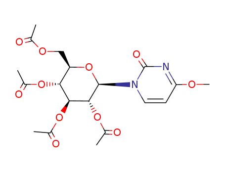 Molecular Structure of 4603-96-7 (4-methoxy-1-(2,3,4,6-tetra-O-acetylhexopyranosyl)pyrimidin-2(1H)-one)