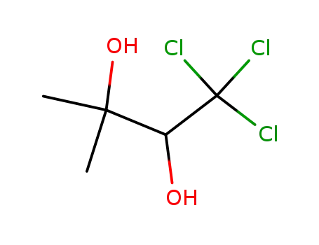 Molecular Structure of 25448-85-5 (1,1,1-trichloro-3-methylbutane-2,3-diol)