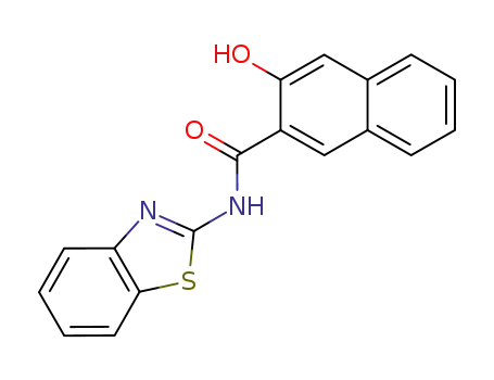 Molecular Structure of 25829-71-4 (N-(1,3-benzothiazol-2-yl)-3-hydroxynaphthalene-2-carboxamide)