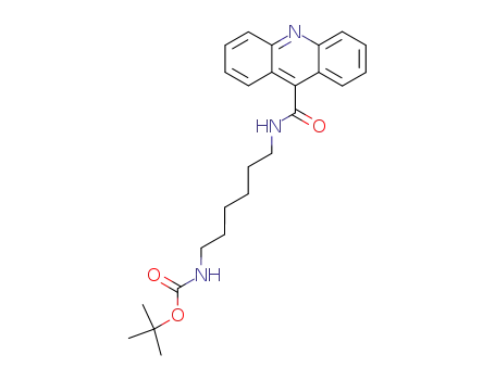 Molecular Structure of 259222-02-1 ((6-[(ACRIDINE-9-CARBONYL)-AMINO]-HEXYL)-CARBAMIC ACID TERT-BUTYL ESTER)