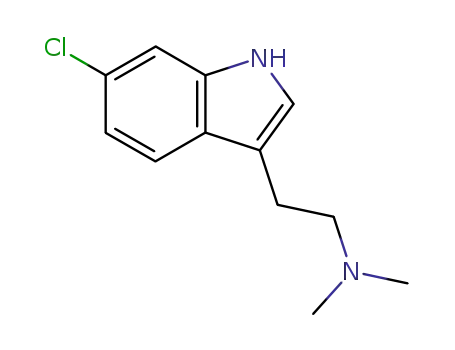 Molecular Structure of 25390-72-1 (2-(6-chloro-1H-indol-3-yl)-N,N-dimethylethanamine)