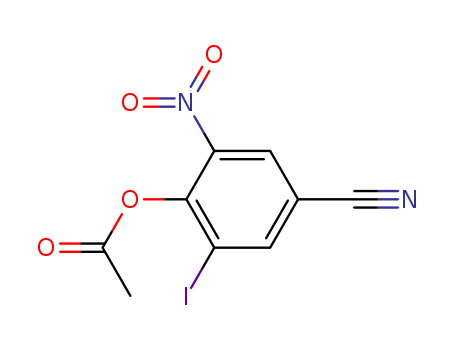 Benzonitrile,4-(acetyloxy)-3-iodo-5-nitro-