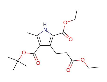 1H-Pyrrole-2,4-dicarboxylicacid, 3-(3-ethoxy-3-oxopropyl)-5-methyl-, 4-(1,1-dimethylethyl) 2-ethyl ester cas  31695-39-3