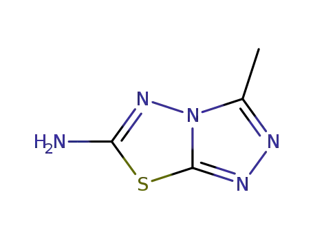 Molecular Structure of 3176-51-0 (3-METHYL[1,2,4]TRIAZOLO[3,4-B][1,3,4]THIADIAZOL-6-YLAMINE)