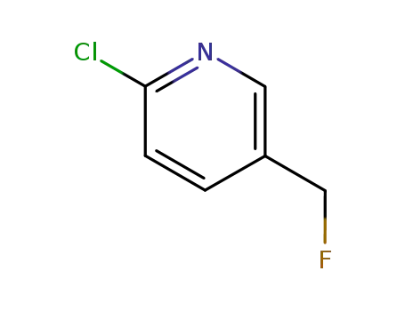 Molecular Structure of 253686-24-7 (Pyridine, 2-chloro-5-(fluoromethyl)- (9CI))