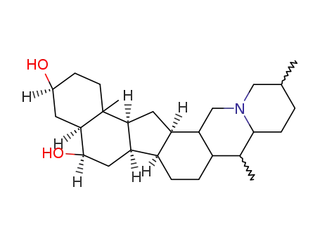 Molecular Structure of 58116-31-7 (Cevane-3,6-diol, (3b,5a,6a)- (9CI))