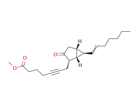 7-[(1R,5R,6R)-6-((Z)-Hept-1-enyl)-3-oxo-bicyclo[3.1.0]hex-2-yl]-hept-5-ynoic acid methyl ester