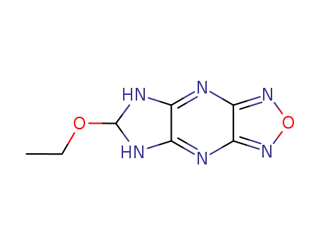 Molecular Structure of 255867-21-1 (1H-Imidazo[4,5-b][1,2,5]oxadiazolo[3,4-e]pyrazine,6-ethoxy-3,6-dihydro-(9CI))