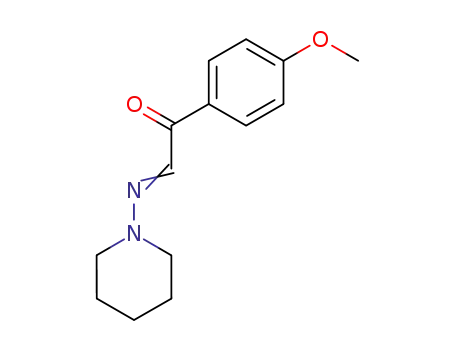 Molecular Structure of 25555-29-7 (4'-Methoxy-α-(piperidinoimino)acetophenone)