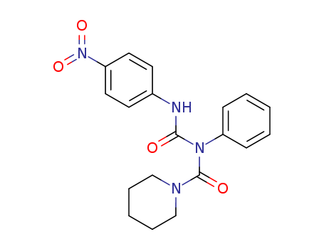 1-Piperidinecarboxamide,N-[[(4-nitrophenyl)amino]carbonyl]-N-phenyl- cas  2589-17-5
