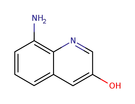 Molecular Structure of 25369-38-4 (8-aminoquinolin-3-ol,93%)