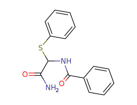 Benzamide,N-[2-amino-2-oxo-1-(phenylthio)ethyl]- cas  31666-19-0