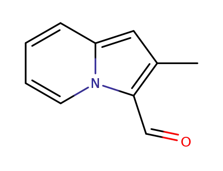 Molecular Structure of 25365-67-7 (3-Indolizinecarboxaldehyde, 2-methyl- (8CI,9CI))