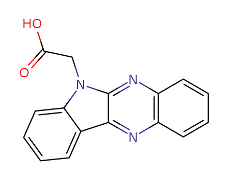 Molecular Structure of 25681-06-5 (INDOLO[2,3-B]QUINOXALIN-6-YL-ACETIC ACID)