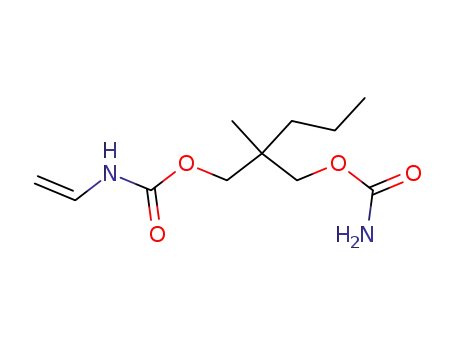 Molecular Structure of 25384-76-3 (2-(Carbamoyloxymethyl)-2-methylpentyl=vinylcarbamate)