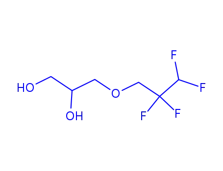 Molecular Structure of 25385-68-6 (3-(2,2,3,3-Tetrafluoropropoxy)propane-1,2-diol)