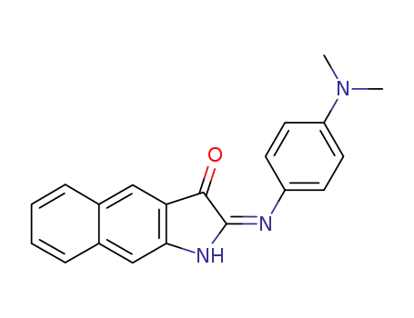 2-(4-dimethylamino-phenylimino)-1,2-dihydro-benz[<i>f</i>]indol-3-one