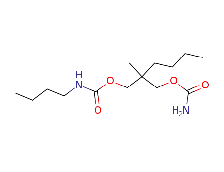 Molecular Structure of 25385-06-2 (2-[(carbamoyloxy)methyl]-2-methylhexyl butylcarbamate (non-preferred name))