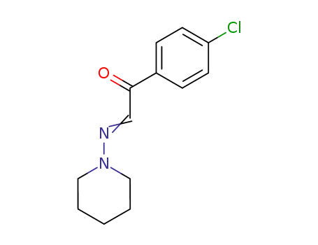Molecular Structure of 25555-30-0 (4'-Chloro-α-(piperidinoimino)acetophenone)