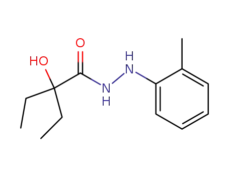 Molecular Structure of 3166-48-1 (2-Ethyl-2-hydroxybutyric acid 2-(o-tolyl)hydrazide)