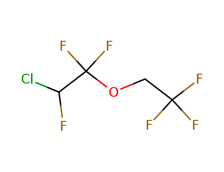Molecular Structure of 25364-98-1 (1,1,2-TRIFLUORO-2-CHLOROETHYL 2,2,2-TRIFLUOROETHYL ETHER)