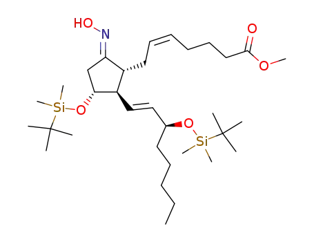 Methyl (5Z,13E,8R,11R,12R,15S)-11,15-Bis(tert-butyldimethylsiloxy)-9-(anti-oximino)-5,13-prostadienoate