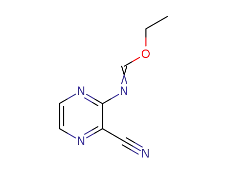 2-ethoxymethyleneamino-3-cyanopyrazine