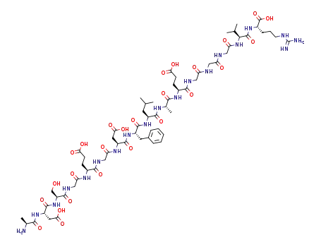 Molecular Structure of 25422-31-5 (FIBRINOPEPTIDE A, HUMAN)