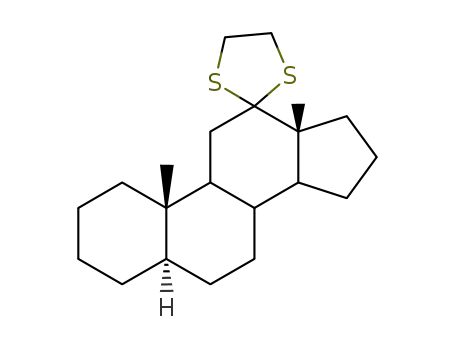Molecular Structure of 25597-02-8 (12,12-Ethylenedithio-5α-androstane)