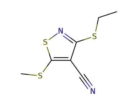 3-(Ethylthio)-5-(methylthio)-4-isothiazolecarbonitrile