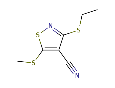 3-(エチルチオ)-5-(メチルチオ)-4-イソチアゾールカルボニトリル