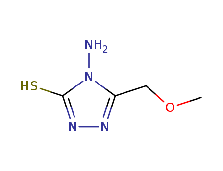 3H-1,2,4-Triazole-3-thione,4-amino-2,4-dihydro-5-(methoxymethyl)-                                                                                                                                       