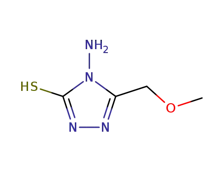 Molecular Structure of 31821-72-4 (4-AMINO-5-METHOXYMETHYL-4H-1,2,4-TRIAZOLE-3-THIOL)