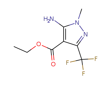 Molecular Structure of 317806-48-7 (Ethyl 5-amino-1-methyl-3-(trifluoromethyl)-1H-pyrazole-4-carboxylate)