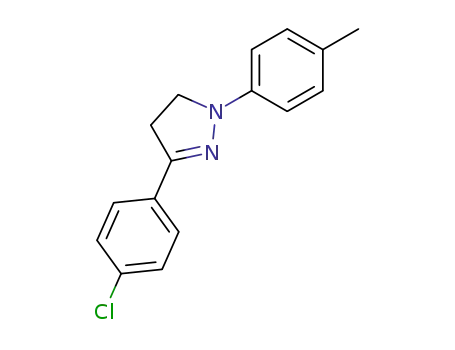 Molecular Structure of 2535-58-2 (3-(p-Chlorophenyl)-1-p-tolyl-2-pyrazoline)