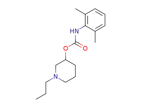 N-(2,6-디메틸페닐)카르밤산 1-프로필-3-피페리디닐 에스테르