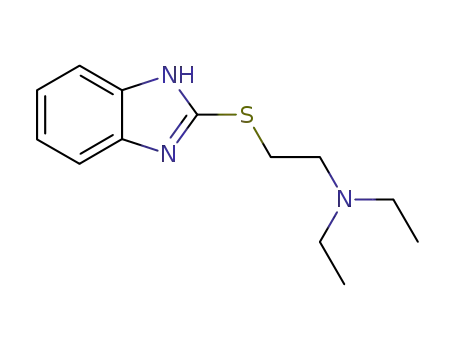 Molecular Structure of 25369-81-7 (2-[[2-(Diethylamino)ethyl]thio]-1H-benzimidazole)