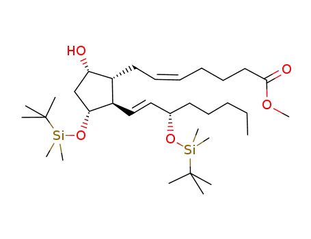 methyl (5Z,15S)-11α,15-bis(dimethyl-t-butylsilyloxy)-9α-hydroxyprosta-5,13-dienoate