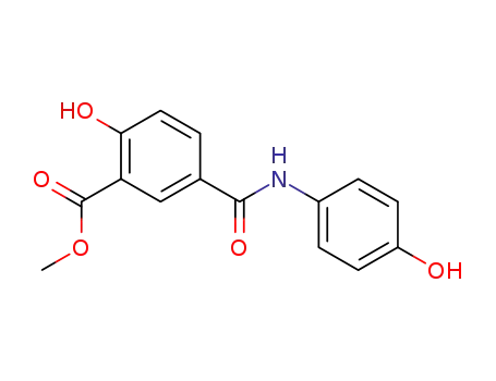 Molecular Structure of 25334-08-1 (methyl 2-hydroxy-5-[(4-hydroxyphenyl)carbamoyl]benzoate)