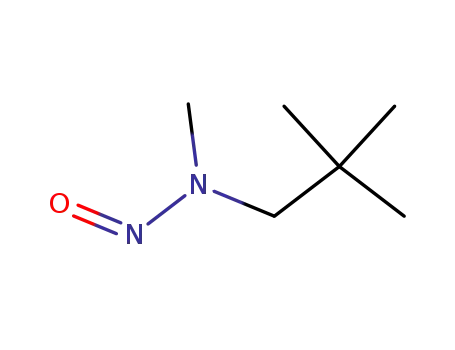 Molecular Structure of 31820-22-1 (N-NITROSOMETHYL(2,2-DIMETHYLPROPYL)AMINE)