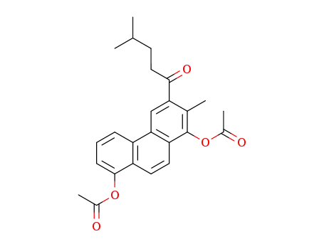 1,8-Diacetoxy-2-methyl-3-(4-methylpentanoyl)phenanthren