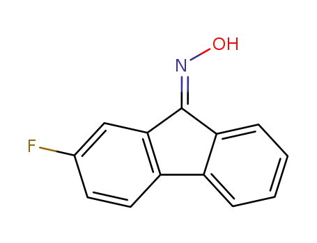 Molecular Structure of 318-20-7 ((9Z)-2-fluoro-9H-fluoren-9-one oxime)