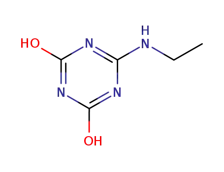 Molecular Structure of 2630-10-6 (6-ethylamino-1H-1,3,5-triazine-2,4-dione)