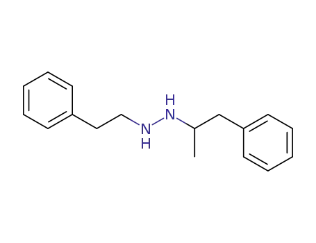 Molecular Structure of 2598-76-7 (1-(α-Methylphenethyl)-2-phenethylhydrazine)