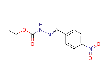 Molecular Structure of 3206-37-9 (ethyl (2E)-2-[(4-nitrophenyl)methylidene]hydrazinecarboxylate)