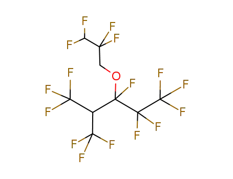 Molecular Structure of 106054-52-8 (1,1,1,2,2,3,5,5,5-Nonafluoro-3-(2,2,3,3-tetrafluoro-propoxy)-4-trifluoromethyl-pentane)