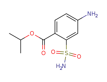 Molecular Structure of 320-90-1 (4-Amino-2-sulfamoylbenzoic acid isopropyl ester)