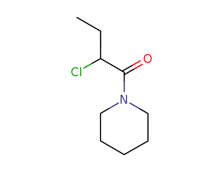 Molecular Structure of 87967-99-5 (Piperidine, 1-(2-chloro-1-oxobutyl)- (9CI))