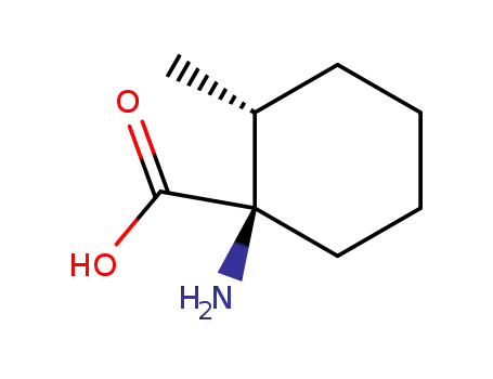 Molecular Structure of 261355-44-6 (Cyclohexanecarboxylic acid, 1-amino-2-methyl-, (1R,2R)- (9CI))